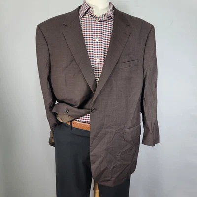 Abrigo Blazer Deportivo Para Hombre JOS A BANK Dos Botones Marrón Cabeza de Uñas Lana Talla 50S Foto 1 de 4
