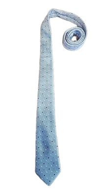 Corbata Stafford Essentials de poliéster para hombre talla estándar - azul con lunares Foto 1 de 4