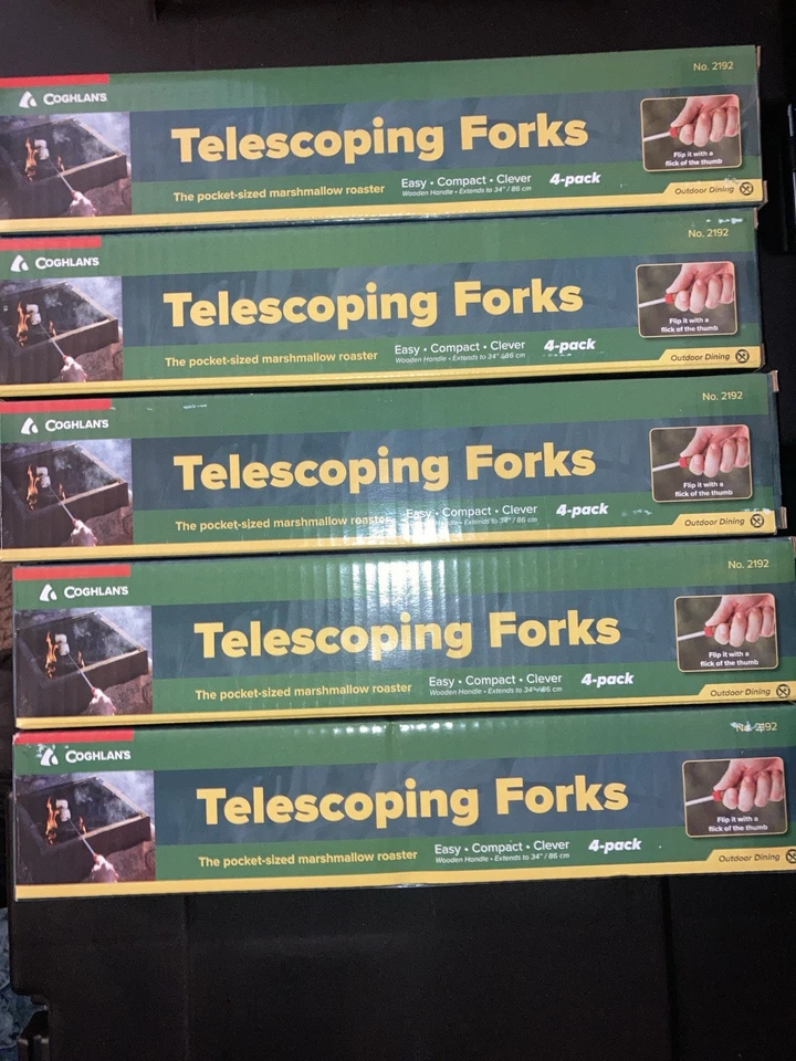 Coghlan's Telescoping Fork Extending Hotdog Marshmallow Stick 34" Pack of 4 NIB! - Image 1 of 1
