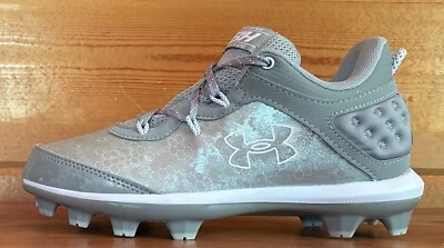 Botines de béisbol Under Armour Harper 9 TPU para niños/jóvenes talla 2,5 años/4,5 años/5,5 años grises Foto 1 de 4