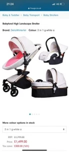 baby pram 3 in 1 travel system used - Picture 1 of 4