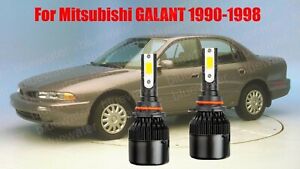 LED For GALANT 1990-1998 Headlight Kit 9006 HB4 6000K White CREE Bulbs Low Beam