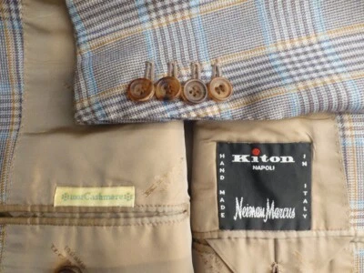 Kiton Blazer 52L/42L Cashmere100% Plaid Great Condition Jacket Sport Coat - Image 1 of 4