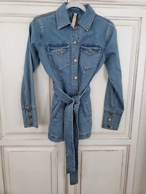 Chaqueta Denim Cinturón Sobrecamisa Jean Chacket Azul Colección Lola S Foto 1 de 4