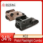 SOTAC-GEAR Tactical XC2 Ultra Light Flashlight Red Dot Laser LED MINI White Ligh