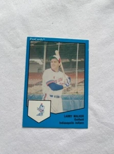 DCC: 1989 Pro Cards Larry Walker #1239 Pre- Rookie RC Indianapolis Indians EX-NM - Picture 1 of 2