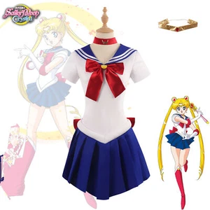 Neu Sailor Moon Tsukino Usagi Cosplay Kostüm Uniform Kleid Outfit Carnival Anzug - Bild 1 von 12