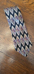 XMI by Nordstrom Necktie All Silk Black Prism Geometric Office 58" Handmade USA - Picture 1 of 8