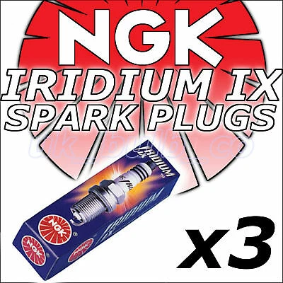 3x NGK Iridium Plugs DPR8EiX-9 Triumph Trophy 900 91-01 - Image 1 of 1
