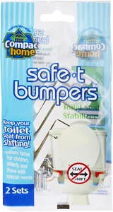 COMPAC HOME Safe -T- Bumpers - Toilet Seat Stabilizers, Keeps Children, Elderly, - Picture 1 of 12