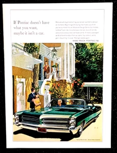 Pontiac Bonneville Original 1966 Vintage Print Ad - Picture 1 of 1