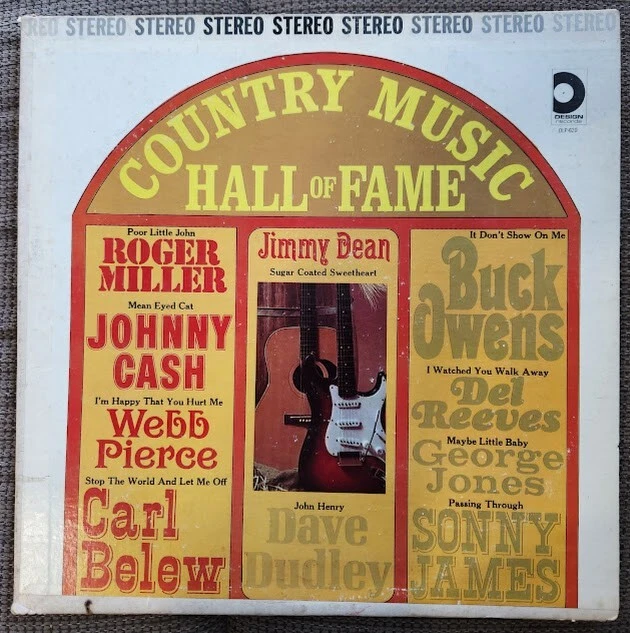 Country Music Hall Of Fame 1962 Design Records Johnny Cash Buck Owens and More - Image 1 of 4