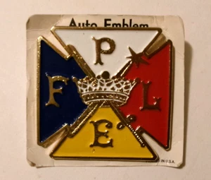 Rare Vintage KNIGHTS OF PYTHIAS Car Truck GRILLE EMBLEM BADGE - FPLE - Picture 1 of 2