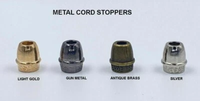 ROUND SNG SOLID HEAVY BRASS CORD STOPPER LOCK END TOGGLES VARIOUS QUANTITIES  - Image 1 of 4