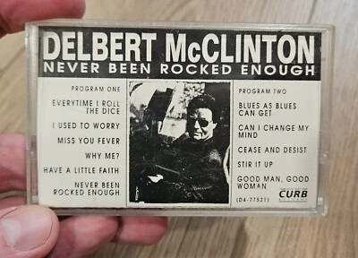 Delbert McClinton Never Been Rocked Enough Promo Advance Cassette – CURB Records - Image 1 of 4