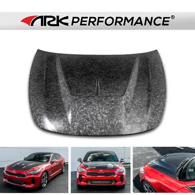 Capucha de fibra de carbono forjada ARK Performance Legato V2 para Kia Stinger 18-23 Foto 1 de 4