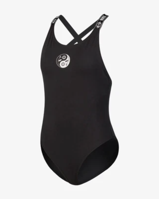 Body Para Mujer Nike Yin Yang Estampado M Negro Blanco Sin Mangas Gimnasio Capa Informal  Foto 1 de 2