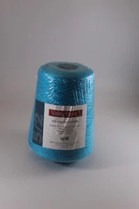 Valley Yarns WEBS 5/2 Cotton 1lb. Cone Color 2194 "Turquoise Blue" - Picture 1 of 2