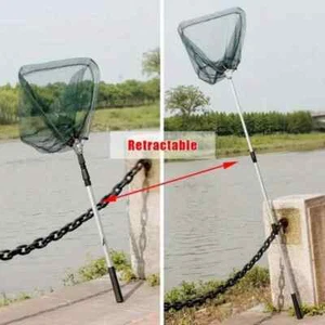 Fischernetz Elritzen Netze mit Aluminium 51" volle Länge (3 Abschnitt Griff) - Bild 1 von 10
