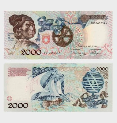 Portugal - 1991 - 2000 Escudos - *Replacement (400.000 Notes) - "aUNC+"  #ED4347 - Image 1 of 4