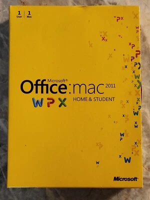 MS Microsoft Office MAC 2011 Home and Student Box W/ product key Used  - Image 1 of 4