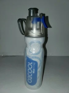 02cool Mist N Sip Squeeze Trigger To Mist Sports Insulated Water Bottle Blue new - Picture 1 of 5