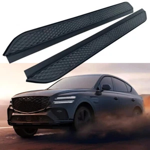 All Black Running Board fits for Genesis GV80 Coupe JX1C 2024+ Side Step NerfBar - Picture 1 of 12