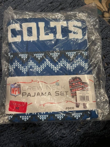 NEW FOCO NFL Team Crew Neck Holiday Pajama Set - See Teams! Cover
