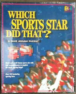 WHICH SPORTS STAR DID THAT? PUZZLE 252 PIECES 18 3/4" X 24" NIB SEALED 1998 RARE - Picture 1 of 2