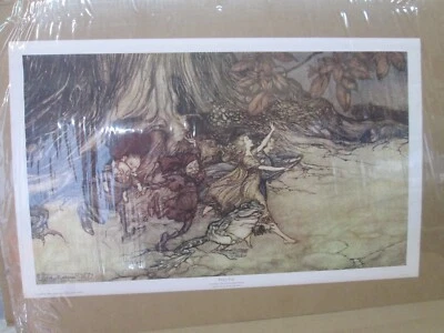 Peter Pan By Arthur Rackham Kensington Gardens Vintage poster 17595 - Image 1 of 4