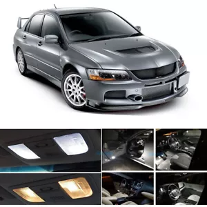 White LED Bulbs Interior Lights Package For 2003-2006 Mitsubishi Lancer Evo 8 9 - Bild 1 von 9