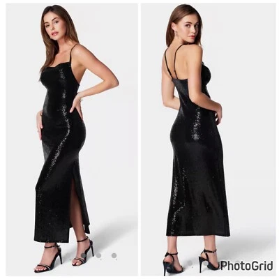 Maxi Vestido BEBE Brillo S Ventas al por menor $129 Foto 1 de 4