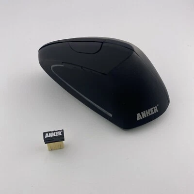 Anker Wireless 2.4G Ergonomic Vertical Optical Mouse - Black (‎AK-98ANWVM-UBA) - Image 1 of 3