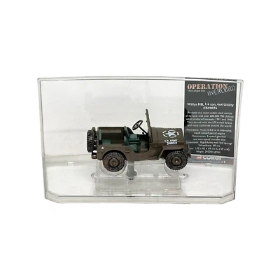 CORGI FIGHTING MACHINES WILLYS 1/4 TON 4x4 UTILITY JEEP OPERATION OVERLORD - Image 1 of 3