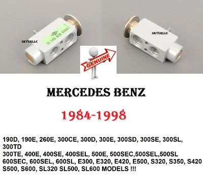 84-98 MERCEDES 190 260 300 400 500 600 E S SL Models A/C Expansion Valve GENUINE - Image 1 of 4