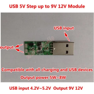 Mini USB to 9V 12V DC-DC Step Up Converter 5V to 12V Power Supply Boost Module - Picture 1 of 6