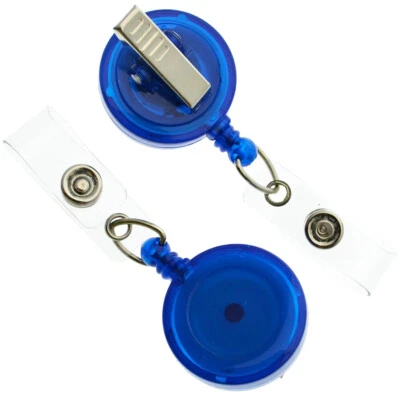25 Pack - Translucent Badge Reels with Swiveling Alligator Clip by Specialist ID - Image 1 of 4