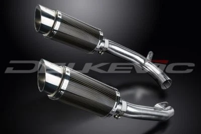Silenciadores redondos mini carbono Delkevic 8" - Honda VTR1000F Superhawk 1997-2003 Foto 1 de 3