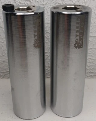Odyssey MPEG 3-Position 4" BMX Bike Pegs 14mm w/ 3/8"Adaptor 1-Pair - Chrome - Image 1 of 4
