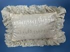 Lace W/ Silk Boudoir/baby Decorative Pillow Shabby Chic Ornate