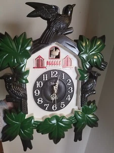 Vintage Telesonic Plastic Cuckoo Clock - Afbeelding 1 van 7