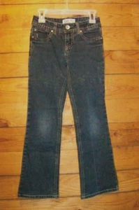 Girls L.e.i. Denim Jeans Size 8 Slim Adjustable Waist EUC!!! - Picture 1 of 2