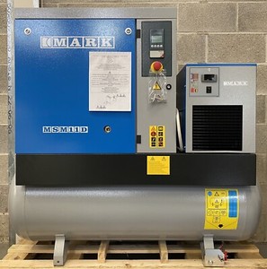 New Mark MSM11D Receiver Mounted Rotary Screw Compressor + Dryer! 50Cfm, 11KW!