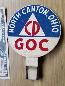 Vtg WW2 1940s Ground Observer Corps badge / sign North Canton, OH civil defense - Picture 1 of 3