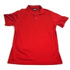 Nike Golf Dri-Fit Mens XL Red Polo Short Sleeve Shirt | Few Scuff Marks See Pics