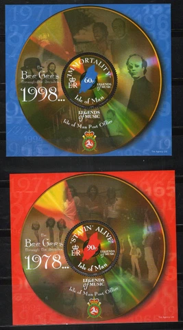 ZAYIX Isle of Man 848-849 MNH Bee Gees Songs Entertainment Music 010122SM102M Cover