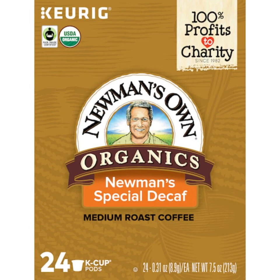 Newman's Won 5000351722 Organics Special Blend Decaf Coffe Pods 24 Count