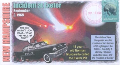 Coverscape Computer Designed “Incident at Exeter” UFO Event Cover - Image 1 of 2