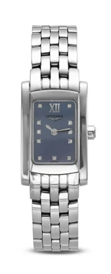 Longines DolceVita Blue Diamond Dial Ladies Watch L5.158.4(Retail $1,650) - Image 1 of 4