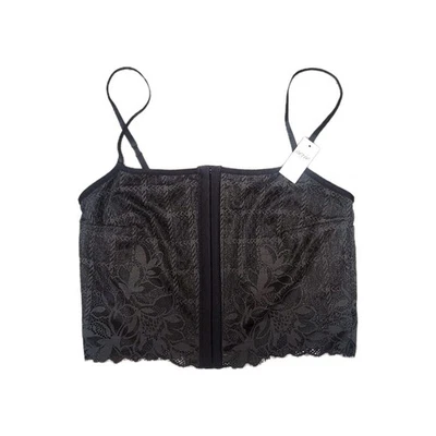 Top Corsé de Encaje Negro Aerie M Nuevo con Etiquetas | Whimsigoth Fairycore Y2K Romántico Grunge Nuevo con Etiquetas Foto 1 de 4